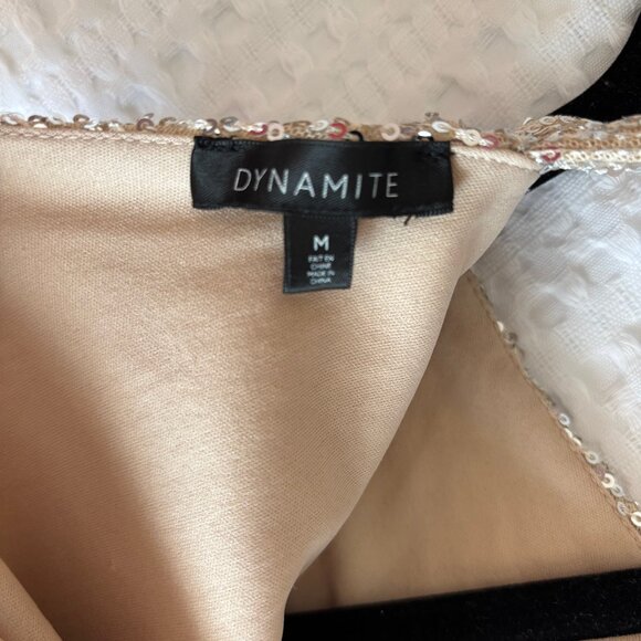 Champagne colour  Sequins body suit top - Picture 3 of 4